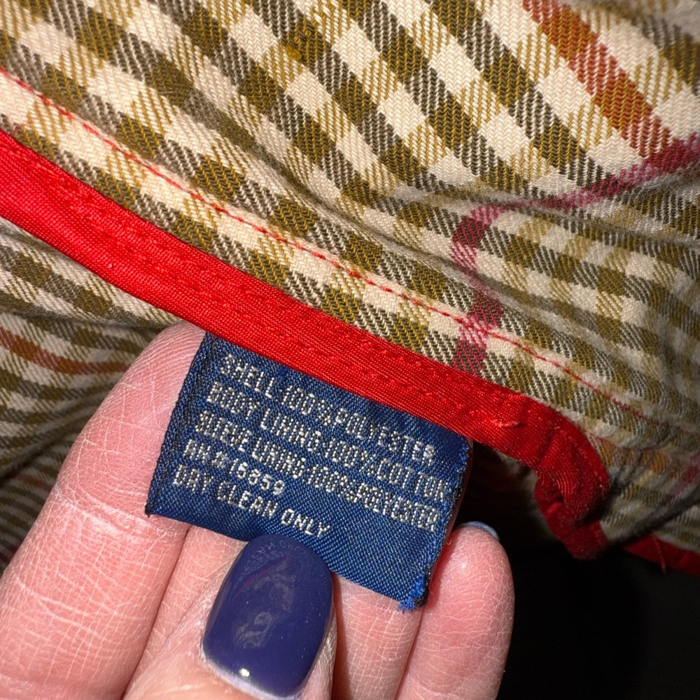J. McLaughlin Quilted Barn Coat Women's M Corduroy Collar Snap Front *FLAWED - Picture 5 of 8